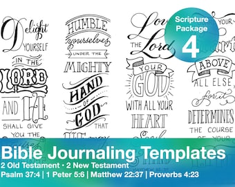 Bible Journaling Template Package 4