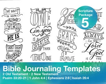 Bible Journaling Template Package 5