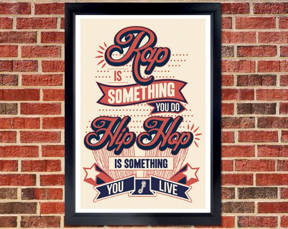 KRS One Lyrics Poster - Old School Hip Hop Wall Art - Etsy