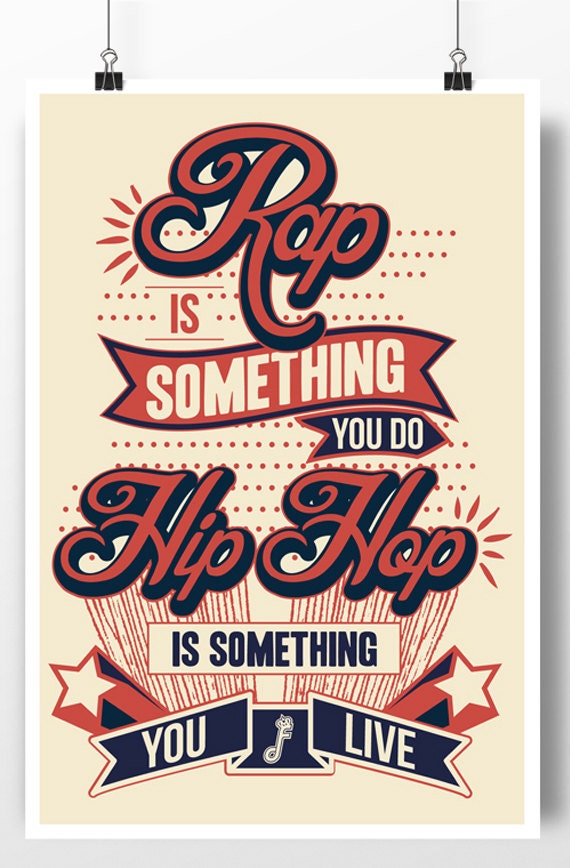 KRS One Lyrics Poster - Old School Hip Hop Wall Art - Etsy