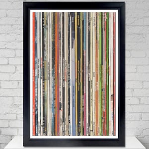 Hip Hip Records Poster - vinyl, collection, a tribe called quest, public enemy, outkast, beastie boys, old school, wall art, music poster