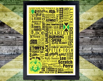 Roots Reggae Music Poster – Bob Marley, Peter Tosh