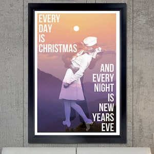 Day & Night Poster - christmas, new years, sade, lyrics, music, wall art, music poster