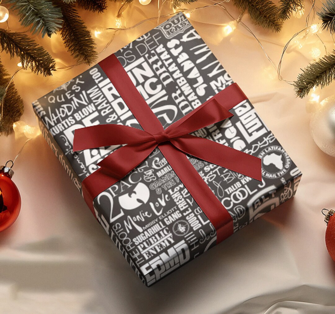 Hip Hop Wrapping Paper 5 Sheets Christmas Run Dmc Del La - Etsy