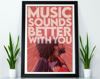 Music Sounds Better With You Art Print – Diana Ross, Marvin Gaye