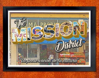 Mission District Wall Art - San Francisco, Mexican, Culture, Vintage, Poster