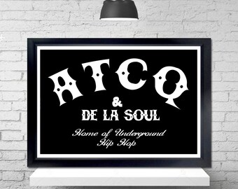 ATCQ & De La Soul Poster – 90s Hip Hop Wall Art