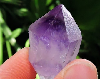 Amethyst Phantom Quartz  Morocco, 1.3" Inch Stone Store Shop Crystal Specimen Mineral Raw Rocks & Geodes Birthday Gift