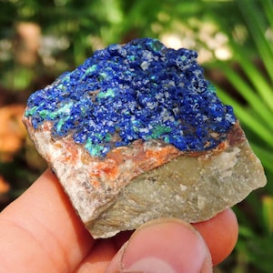 Blue Azurite Mineral from Morroco, 1.6 Inch 76gm Stone Raw Store Shop Rocks & Geodes image 1