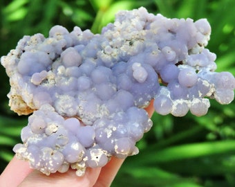 Purple Agate from Indonesia – Natural Banded Chalcedony Specimen (136 g, 3.8”)
