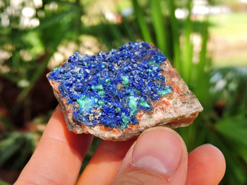 Blue Azurite Mineral from Morroco, 1.6 Inch 76gm Stone Raw Store Shop Rocks & Geodes image 2