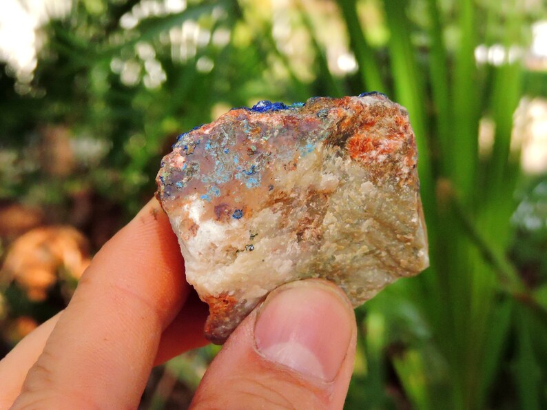 Blue Azurite Mineral from Morroco, 1.6 Inch 76gm Stone Raw Store Shop Rocks & Geodes image 4