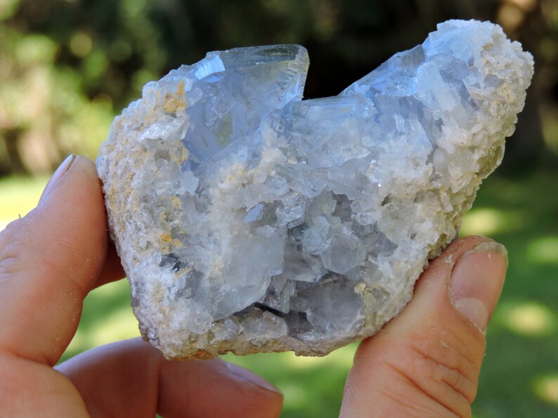 Celestine Specimen Madagascar Rock Shop Store Sale Metaphysical Real Rare Raw Rough Spiritual Gift Mineral Blue Gemstone