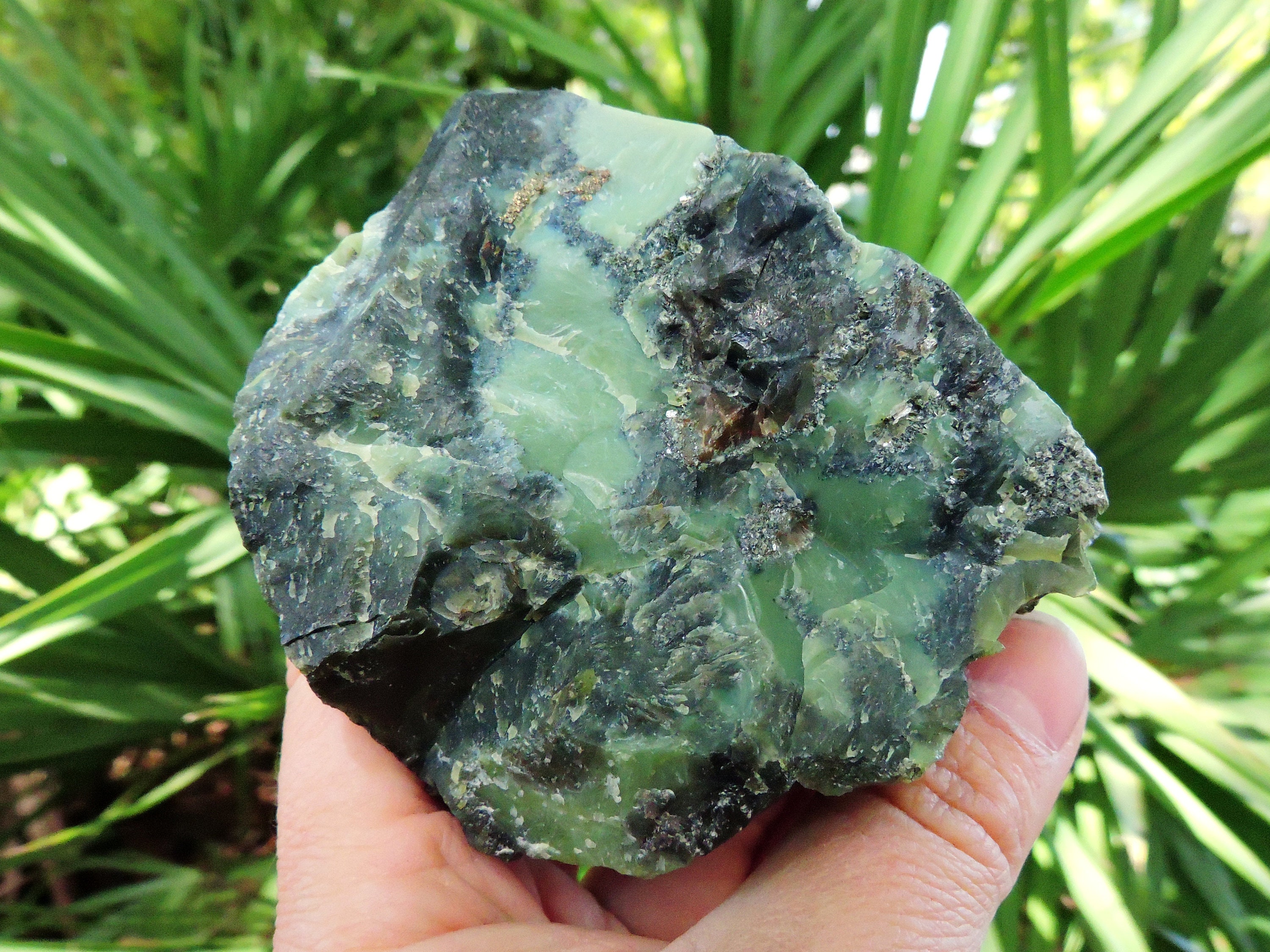 Serpentine With Magnetite Inclusions | Kazakh Mineral Specimen (626 G ...