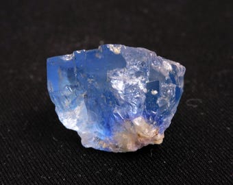 La Barre Mine Blue Fluorite Crystal – Rare Deep Blue Cubic Piece (20 g, 1”)