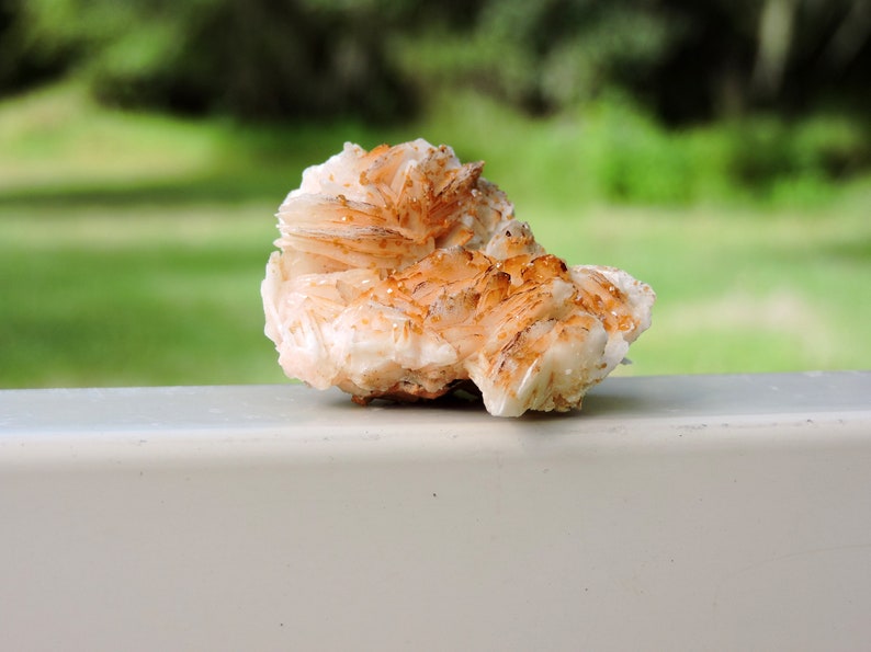 from Morocco Barite Natural Stone Crystals Gift Rock Raw Real Metaphysical Rare Shop Spiritual Specimen Store Birthday Vanadinite Stone