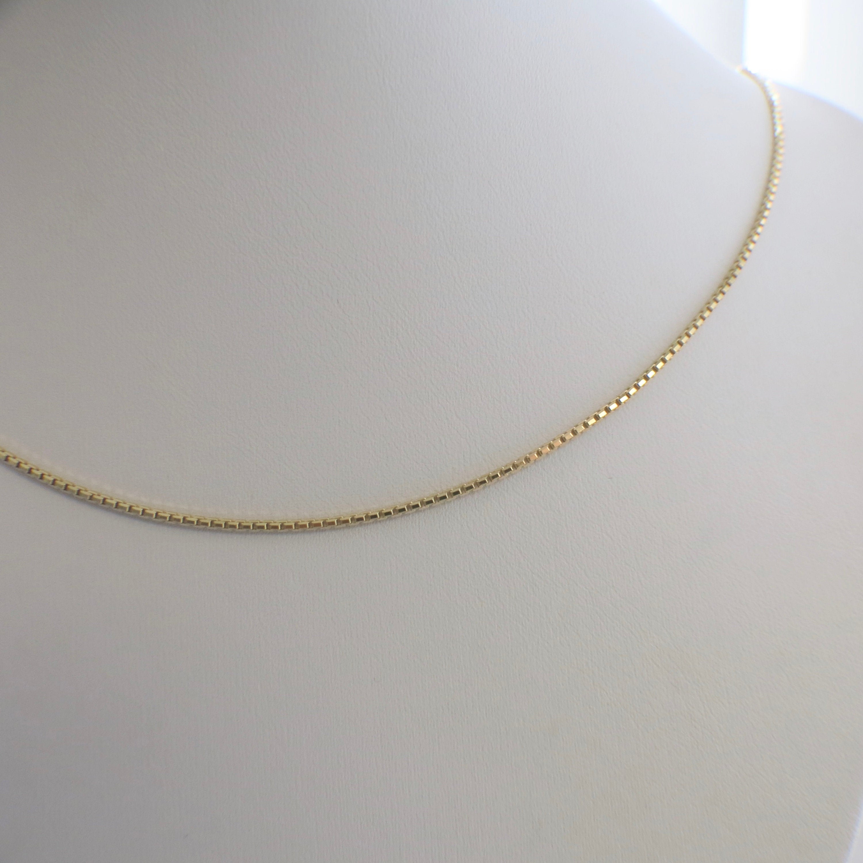 18 Inch 14K Yellow Gold Box Chain 