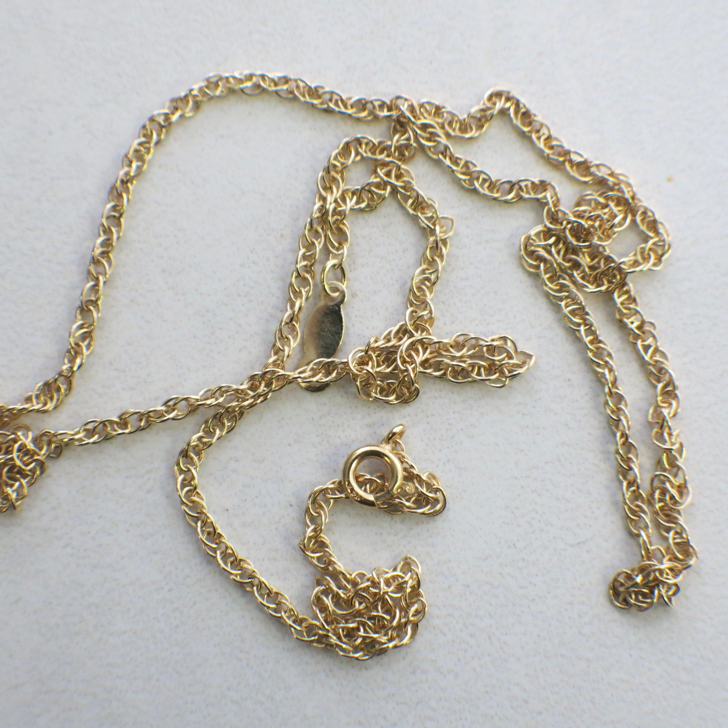 Rope Chain Necklace 14K Gold - Kinn 18