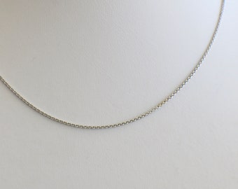 18 kt witgouden kabelketting 18 inch fijne sieraden