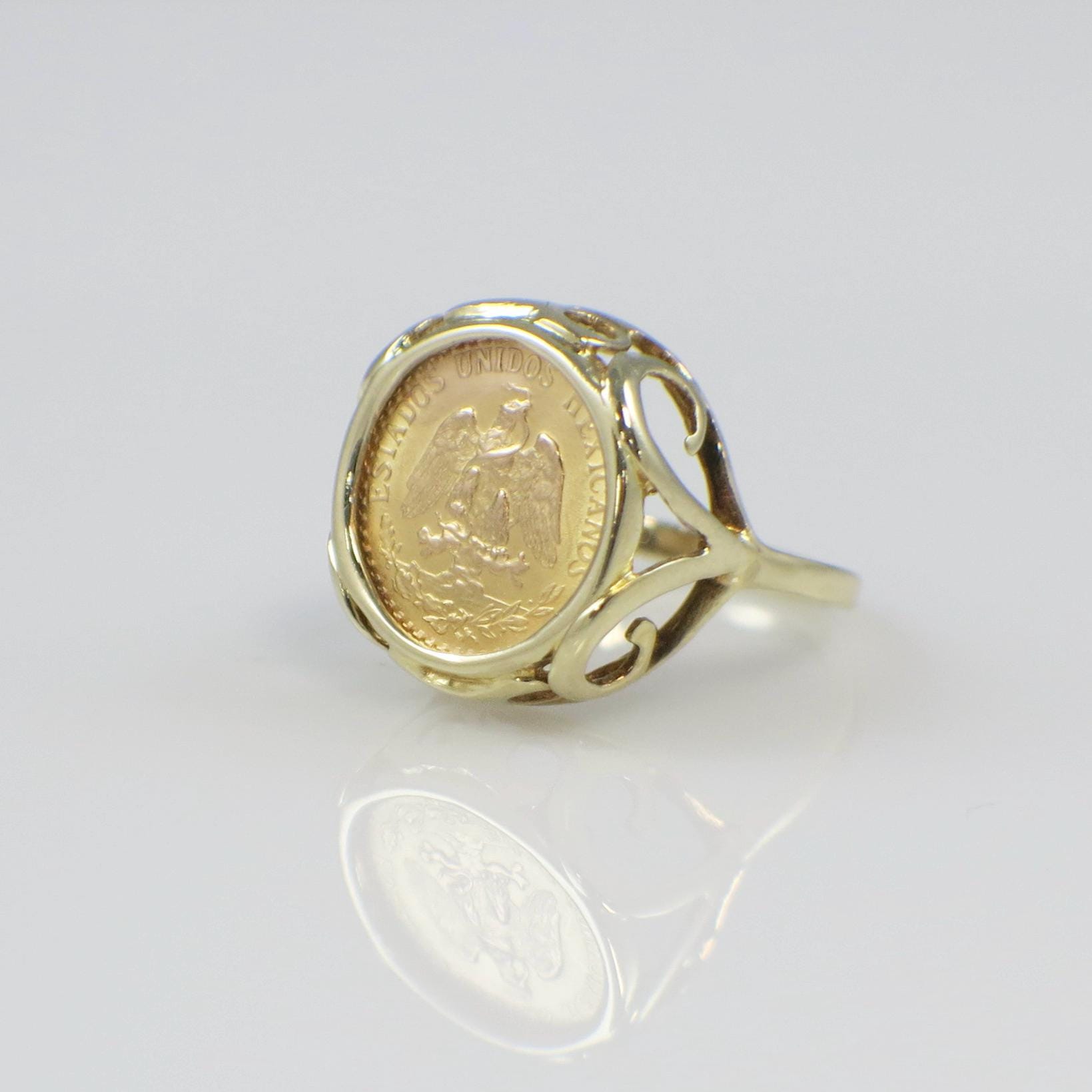 1945 dos pesos ring - Etsy 日本