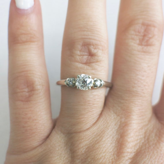 Old european cut store engagement ring