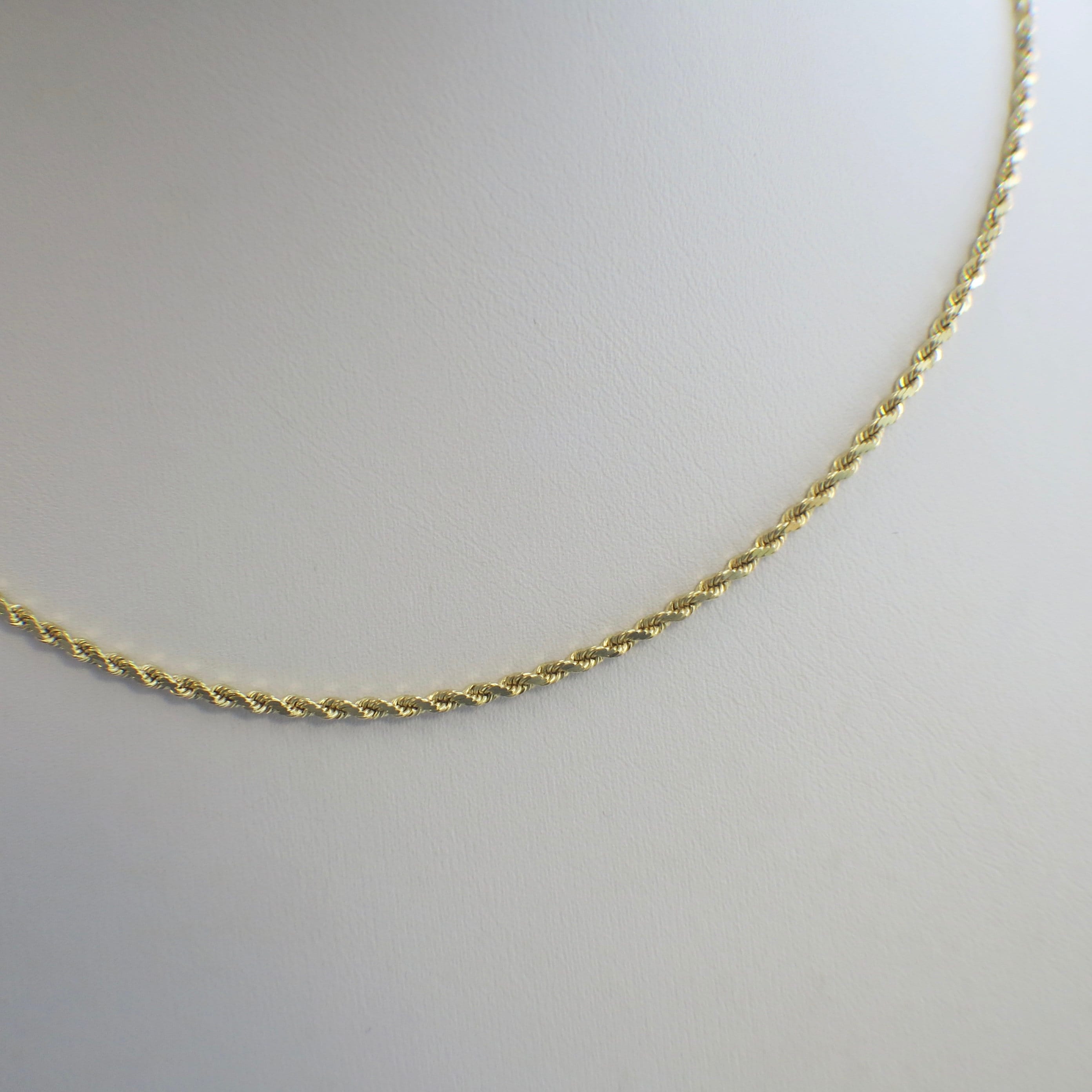 Buy 20 Inch 14K Yellow Gold Rope Chain Necklace Heavy Chain Online