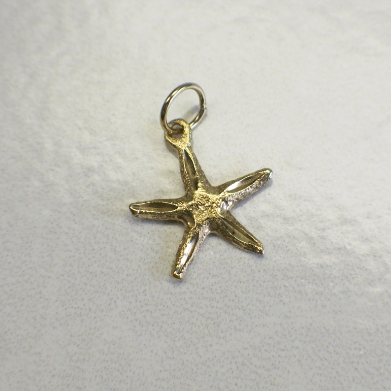 14K Gold Filled Starfish Charms Beach Pendants Petite Star Fish Charm 