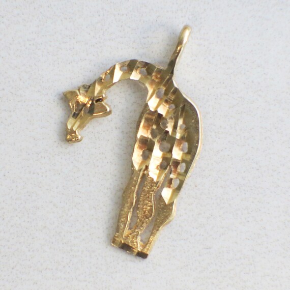 14k Yellow Gold Giraffe Pendant Or Charm