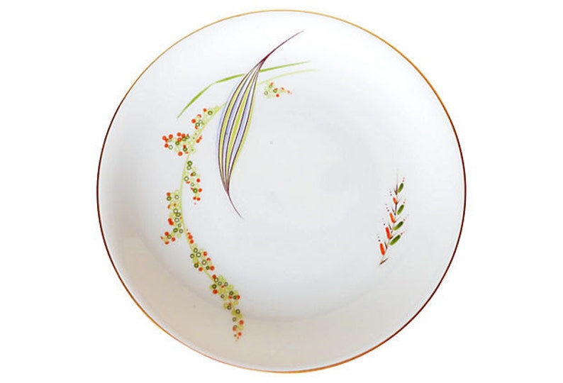Excellent! SALE Org 75.00 Vintage Set of 7 Bread Plates Marked KPM Krister Germany