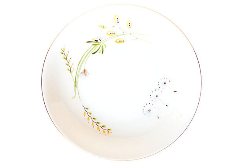 Excellent! SALE Org 75.00 Vintage Set of 7 Bread Plates Marked KPM Krister Germany