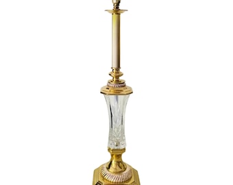 Waterford Crystal Tall Table Lamp  FREE DOMESTIC SHIPPING!!!