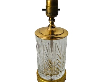 Waterford Boudoir Small Brass Base Table Lamp, FREE DOMESTIC SHIPPING!!!