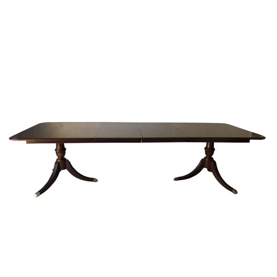 Thomasville Fruitwood Dining Table 112l Etsy