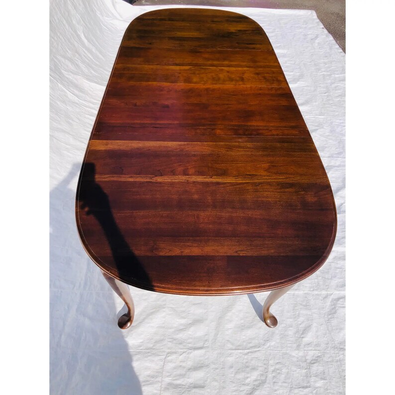 Ethan Allen Queen Anne Solid Cherry Dining Table, 150 Miles From Our