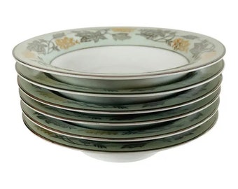 Noritake Silvine (5487) Fine China, Dessert Bowls  - Set of 6,FREE Domestic Shipping!