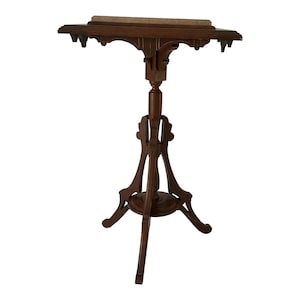 Antiques EastLake Table W/ Marble Top  Lamp Table/ Side Table FREE Domestic Shipping!
