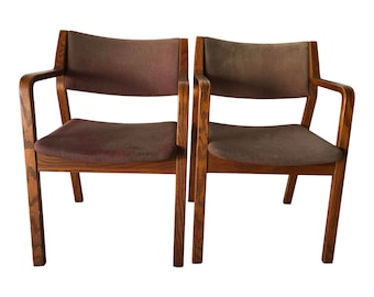 Midcentury Skagen Danish Modern Arm Chairs  S/2 150 Miles From Our zip Code ( 06426) To yours Free  Shipping, Please READ!!!