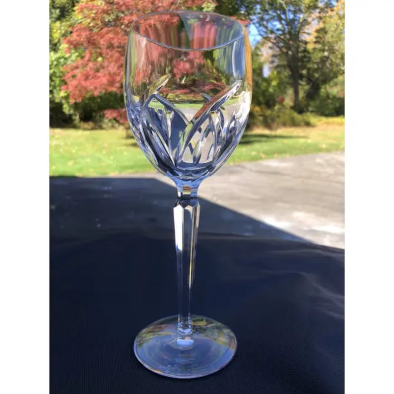 Waterford Crystal Lucerne Pattern Wine Glasses Set of 2, FREE DOMESTIC SHIPPING image 2