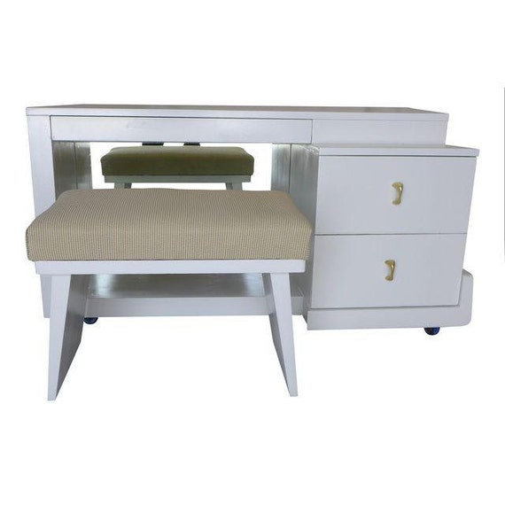 Sale Org 1495 00 Midcentury Newly Painted In White Ladies Etsy