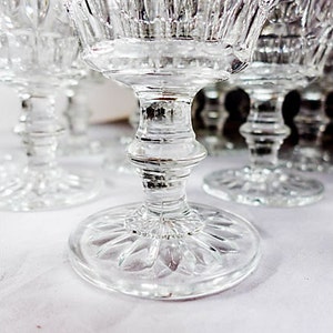 Vintage Set of 9 Clear Sherry /Wine Glasses Sterling Crystal Classique 3 X 4H Excellent image 4