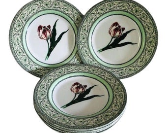 Royal Horticultural Applebee Collection Salad Plates- Set of 6  FREE  Domestic Shipping!
