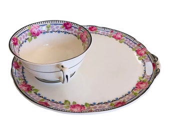 Vintage Paragon Fine Bone China Snack Plate & Tea Cup, FREE DOMESTIC SHIPPING!