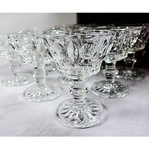 Vintage Set of 9 Clear Sherry /Wine Glasses Sterling Crystal Classique 3 X 4H Excellent image 5