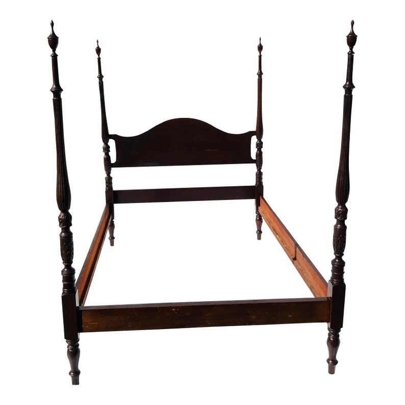 Vintage Drexel Mahogany 4post Full Size Bed150 Miles From Etsy