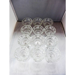 Vintage Set of 9 Clear Sherry /Wine Glasses Sterling Crystal Classique 3 X 4H Excellent image 2