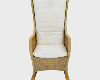 Lloyd Flanders Wicker Patio Rocking Chair, Attributed, 100 Miles from our zip code (06426) to your zip code Free Delivery Others Please Read