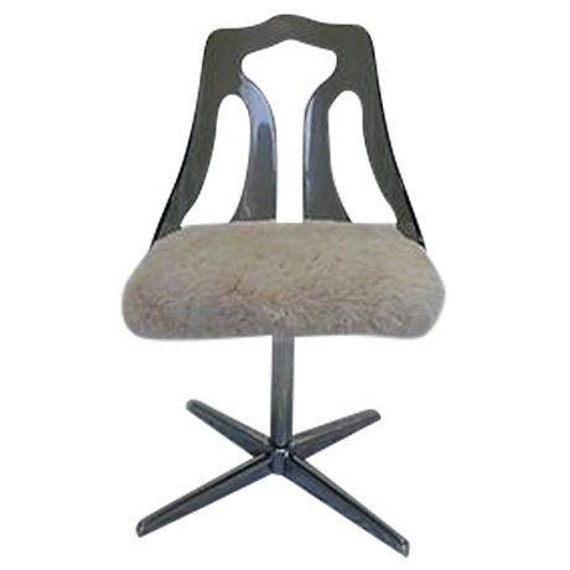 Sale Org 395 00 Vintage Modern Lucite Desk Chair Newly Etsy