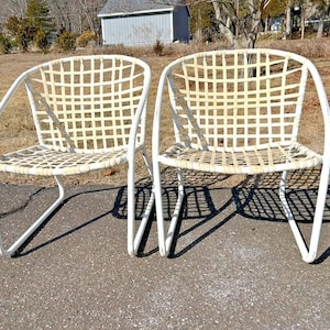 Vintage Brown Jordan Patio Chairs Set of 2 FREE SHIPPING 150 miles from our zip code (06426) to your zip code!