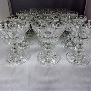 Vintage Set of 9 Clear Sherry /Wine Glasses Sterling Crystal Classique 3 X 4H Excellent image 1