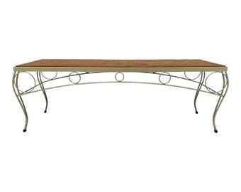 Mid Century Iron Bench Frame Needs New Upholstery FREE SHIPPING 150 miles from our zip code (06426) to your zip code!